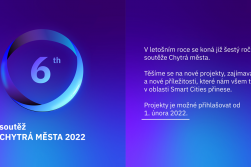 První únorový den letošního roku byl zahájen VI. ročník soutěže Chytrá města 2022